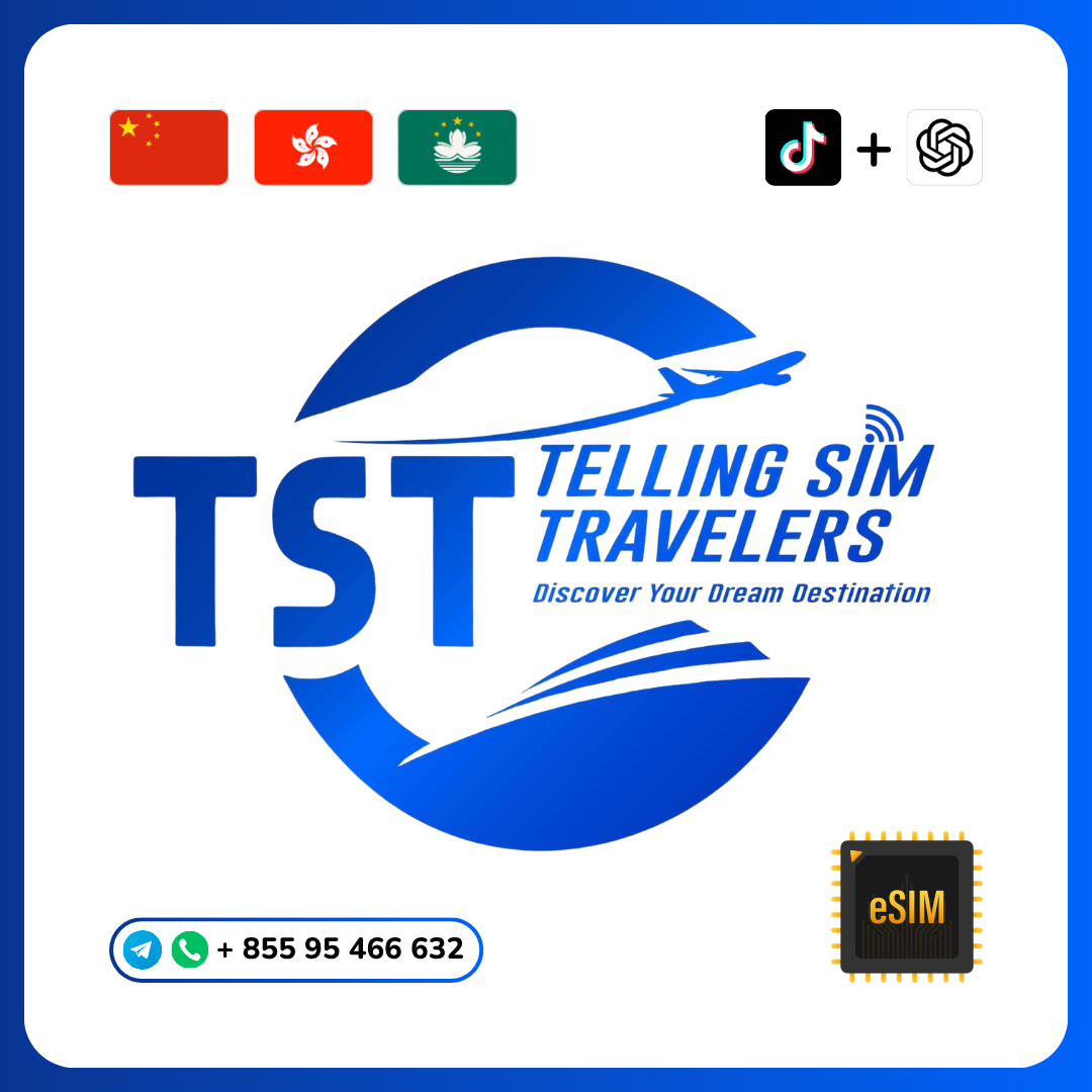 China - Hong Kong - Macau eSIM (TikTok + ChatGPT)